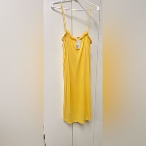 Great for a summer day at the pool!! Bright yellow summer dress/swimsuit cover.